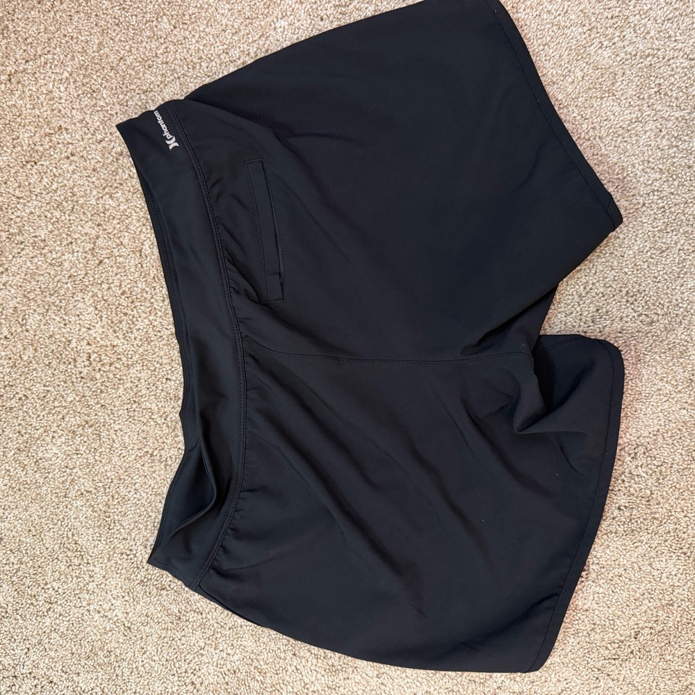 Hurley Black Swim Coverup Shorts